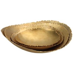 Bol de service alimentaire en métal plaqué or de qualité supérieure, design en forme de lune, pour la maison, l'hôtel, centre de table, ustensiles de cuisine - Product Image 2