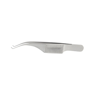 Pinzas de microsutura Barraquer Colibri 1x2 dientes 0.12 mm con plataforma, pinzas quirúrgicas oftálmicas de acero inoxidable de 7.5 cm - Product Image 2