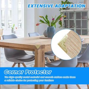 Protezioni Angolari Decorative in Metallo Dorato Anticato 2,5x2,5 cm, Confezione da 12, per Mobili, Scatole e Gioielli - Product Image 4