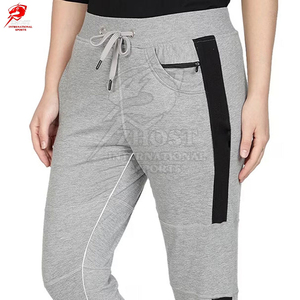 Gray Women Winter Straight <b>Jogger</b> Pants Flat Front Drawstring Casual Trousers Mid Waist Full Length <b>Skinny</b> Fit Activewear - Product Image 4