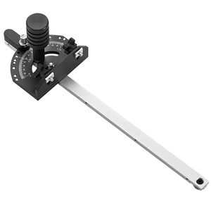 Goniometro di precisione con 15 angoli regolabili, in acciaio con molla, compatibile con scanalature da 3/4FT X 3/8FT, realizzato in lega di alluminio. - Product Image 6