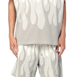 Ensemble de survêtement décontracté pour homme, t-shirt et short, 100 % coton, style uni, fabrication OEM - Product Image 5
