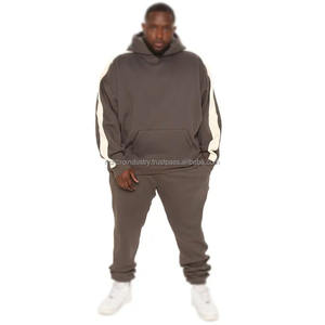Pull-over personnalisé grande taille pour hommes, survêtement, pantalon de survêtement à capuche, jogging, ensemble Top Design, streetwear, logo imprimé, pull-over à capuche - Product Image 5