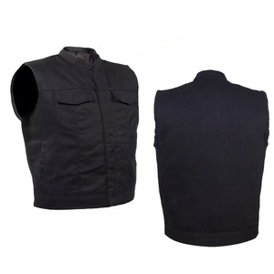 Gilet de moto en textile robuste imprimé noir, résistant à l'abrasion, en Cordura, pour les motards longue distance - Product Image 6