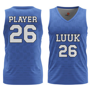 Maillot de basket personnalisé, col en V, sans manches, sublimation personnalisée, vêtements d'équipe avec logo, nom et numéro du joueur, vente en gros - Product Image 4