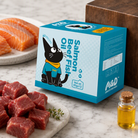 MAIDOU Aliment humide pour chat en pochette 85g, Faible MOQ, Saveur Poulet et Saumon, Riche en protéines, Snacks nutritifs pour animaux de compagnie