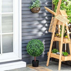 Palla di Bosso Artificiale da 23,5 Pollici, Albero Decorativo per Casa, Balcone, Giardino, Vaso Decorativo Finto per Piante Artificiali - Product Image 4