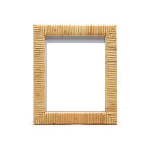 Marco de Fotos Popular de Ratán con Borde de Madera Negra, Regalos de Decoración para el Hogar, Marco de Fotos de Madera para Decoración de Escritorio/Pared - Product Image 4