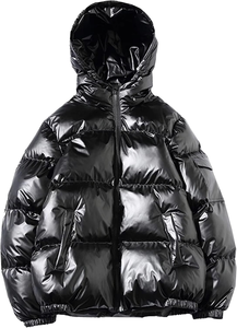 Dernières vestes d'hiver à capuche pour hommes, sur mesure, de haute qualité, chaudes, épaisses, à la mode, avec logo personnalisé, vente en gros - Product Image 4