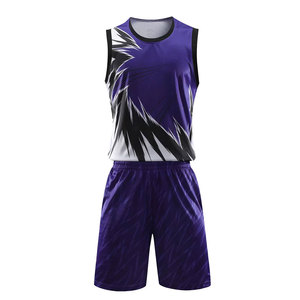 Uniforme de Baloncesto Profesional Personalizado con Logotipo |   Jersey sin mangas transpirable |   Pantalones Cortos Deportivos de Verano |   100% Poliéster | - Product Image 1