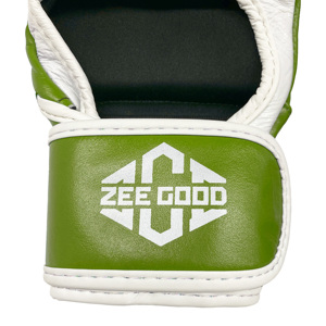 High Quty Custom Logo Mma Gloves 8oz <b>Half</b>-Finger Pu Leather Training Fight Sparring Gloves Wholesale Customized Size - Product Image 5