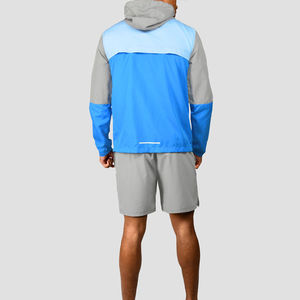 Custom Men Color Block Windbreaker Lightweight Waterproof Running <b>Jacket</b> Hooded Outdoor Sports Breathable Casual <b>Zip</b> <b>Up</b> Windcoat - Product Image 3