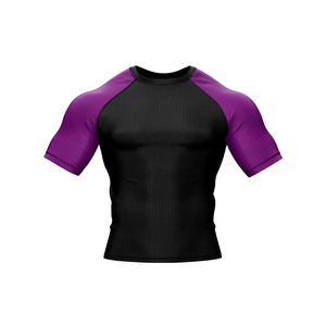 เสื้อคอมเพรสชั่นแขนยาวสีม่วงยี่ห้อทูโทนเซอร์ฟี่ สำหรับชกมวย MMA ออกกำลังกาย หรือเล่นแรชการ์ด ผลิตจากผ้าสแปนเด็กซ์/โพลีเอสเตอร์ เนื้อผ้าบางเบา - Product Image 5