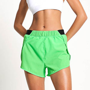 Shorts de sport décontractés pour femmes, double couche, séchage rapide, avec logo personnalisé, taille mi-haute, pour la course et le fitness - Product Image 6