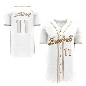 Camiseta de Béisbol Azul Personalizada con Relieve Frontal, Cuello en V, Manga Corta, Uniforme Unisex para Adultos, Transpirable y Antibacteriano - Product Image 4
