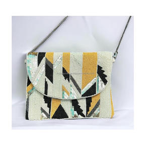 Sacs de messager bohème pour femmes de l'Inde plage perlée soirée Shopping pochette Afghani sac à bandoulière sac à main en gros - Product Image 1