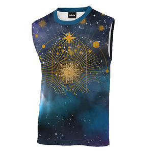 Camiseta sin mangas unisex para gimnasio, ropa de entrenamiento transpirable con logotipo personalizado, ropa informal con estampado único, modal/algodón de secado rápido - Product Image 1