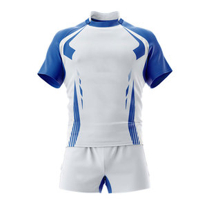 Uniformes de Rugby de Manga Corta Transpirables con el Diseño Más Reciente de 2026, MOQ Bajo, Nueva Llegada, Nombre del Equipo Impreso Personalizado para Unisex - Product Image 2