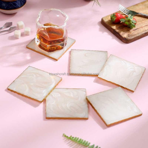 Attractive Design Hot Selling Handicraft Style Coaster Custom Design Resin Manufacturer From India With <b>Top</b> Quality Coaster - Product Image 1
