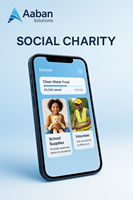 Servizio di sviluppo di applicazioni mobili multifunzionali per beneficenza sociale, tra le più vendute, con supporto per servizi Android e iOS.