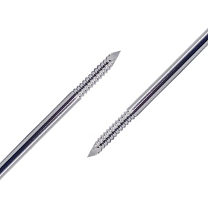 Dispositivo Médico Ortopédico Veterinario, Aguja de Fijación Externa de Acero Inoxidable con Rosca Manual (Rosca Normal) - Product Image 2