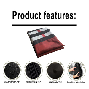 ผ้าคลุมตัดผมกันน้ำพิมพ์ลายโพลีเอสเตอร์สีดำพร้อมโลโก้แบรนด์ตามสั่งสำหรับร้านเสริมสวย พร้อมตะขอซิลิโคน - Product Image 4