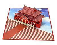 Modelo 3D Pop-up de Edificio - Templo - Iglesia - Arquitectónico para Tarjeta de Felicitación de Vietnam, fabricado por HMG