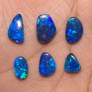 โอปอลออสเตรเลียแท้แบบดับเบิ้ลแคโบชอง – พลอยโอปอลคุณภาพสูงสำหรับทำเครื่องประดับ พลอยโอปอลขัดเงาขายส่ง - Product Image 2