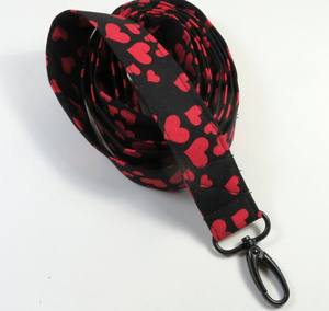 สายจูงสุนัขผ้าลายหัวใจ, สายจูงสุนัข, สายจูงสุนัขลายหัวใจสีแดง, ที่จับสายจูงสุนัขผ้า, สายจูงสัตว์เลี้ยงน่ารัก - Product Image 3