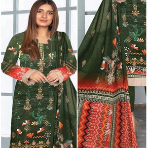 ชุดปากีสถานเย็บติดกันสำหรับเด็กผู้หญิงชุดสูทแบบเย็บปักสำหรับใส่ได้ทั้งชุด - Product Image 4