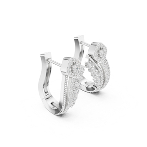 14K Yellow Gold Round Lab-Grown Diamond Earrings for Women Anniversary Gift Earring New Grown Diamond - Product Image 6