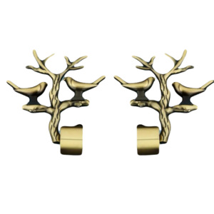 Designer <b>Curtain</b> Bracket Artistic Bird Tree Decorative rods <b>curtain</b> accessories - Product Image 1