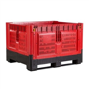 Caja de Paletización de Plástico Apilable de Alta Resistencia para Suministro y Distribución Agrícola - Product Image 4