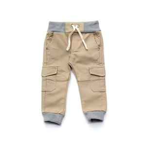 Men's Casual <b>Cargo</b> Jogger Pants <b>Stretch</b> 100% Cotton Anti-Wrinkle Mid Waist Pockets Cuffs Drawstring - Product Image 2