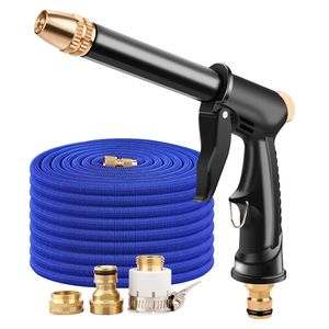 Set Pistola ad Alta Pressione per Lavaggio Auto con Tubo Espandibile e Ugello Schiumogeno per Irrigazione Giardino - Product Image 1
