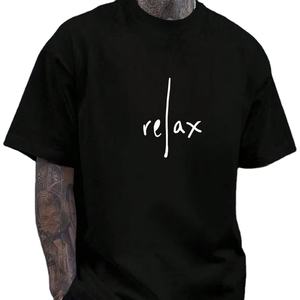 Camiseta de Hombre de Manga Corta, Informal, de Punto, Teñida con Hilo, de Secado Rápido, Transpirable, 180 Gramos, 100% Algodón - Product Image 5