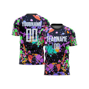 Uniforme de Fútbol Personalizable 100% Poliéster Transpirable de Secado Rápido Manga Corta Corte Regular Nombres de Equipo/Jugador Personalizados Logotipo Posiciones - Product Image 2