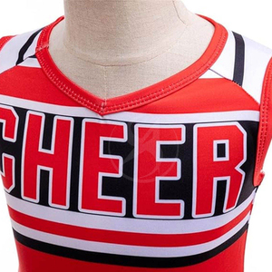Tenue de cheerleading sans manches en tissu de qualité supérieure, nouvelle arrivée, à vendre. Tenue de cheerleader de la plus haute qualité. - Product Image 4