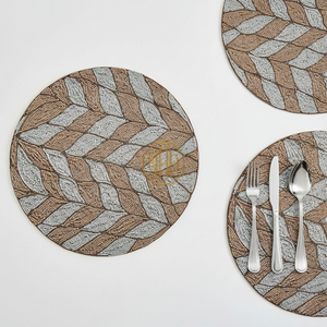 Decorative Handmade <b>Beaded</b> <b>Placemats</b> Wholesale Embroidered Dining Table Mats Luxury Home Table Setting Export Supplier NOORIMS - Product Image 1