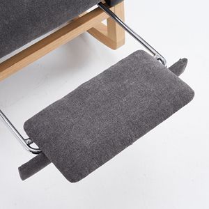 Sedia a dondolo Accent con schienale alto e gambe in legno di gomma, 26.77D X 38.36W X 39.76H pollici, per camera da letto e soggiorno - Product Image 5