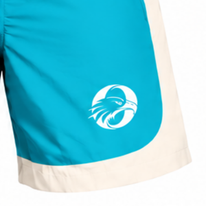 Pantalones Cortos Deportivos Color Cian Neutro, Ligeros, de Secado Rápido, Cintura Elástica, para Correr, Entrenamiento, Gimnasio, Deportes, Personalizables para Equipos - Product Image 4
