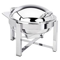 Plat à chafing dish de haute qualité en acier inoxydable avec couvercle en verre pour la présentation des aliments lors de mariages, réceptions et traiteurs