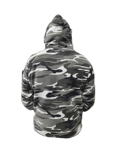 Sweat-shirt à capuche en polaire unie pour homme, personnalisé, 100 % coton, respirant, doublé, lavé - Product Image 4