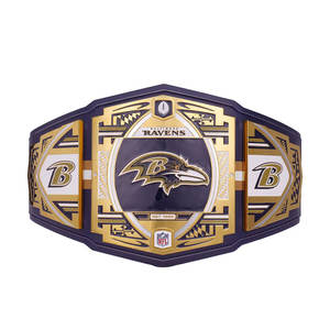 Cinturón de Campeonato WWE Legacy Personalizable de los Baltimore Ravens para Fanáticos Americanos, Hecho de Latón y Cuero - Product Image 1