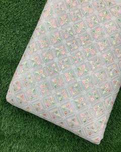 African <b>Sequin</b> Lace Fabric Beaded Embroidery Mesh Fabric Party Wear Wedding Dress Fabric Wholesale - Product Image 6