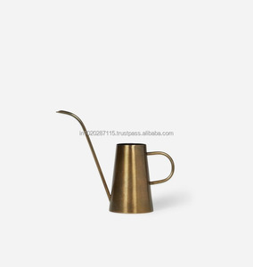 Bidon d'eau galvanisé rustique avec un design traditionnel, un corps en métal anti-corrosion et un large bec pour un arrosage uniforme des lits de jardin - Product Image 1