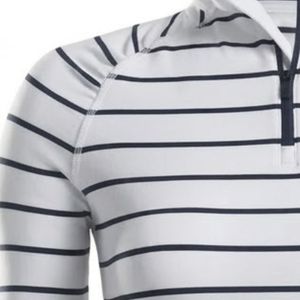 Camisa de Golf de Manga Larga a Rayas Blancas y Azul Marino para Mujer, Top Deportivo de Alto Rendimiento, Ropa Casual para Entrenamiento al Aire Libre, Ropa Deportiva para Golf - Product Image 3
