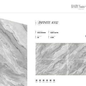 Carreaux de sol et de mur en porcelaine satinée de luxe pour bébés, format 800x1600, 1200x1800, 750x1500 mm, grandes dalles pour villa, hôtel et bureau - Product Image 1