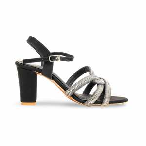 Sandalias de tacón negras FN6120 con diseño elegante y elegante - Product Image 4