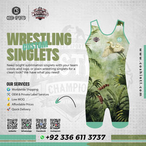 Custom Logo Sublimation Wrestling Singlet Body Wear <b>Bodysuit</b> Wrestling Singlets <b>Men</b> Women Wrestling Singlet - Product Image 6